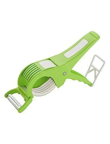 Multipurpose 2 in 1 Veg Cutter | Plastic Vegetable Cutter with Smart Locking System